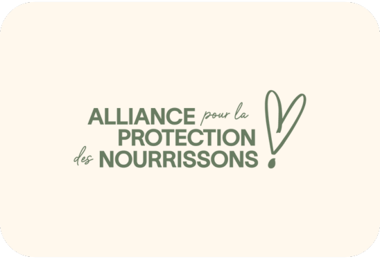 Le logo de l'Alliance pour la protection des nourrissons en vert